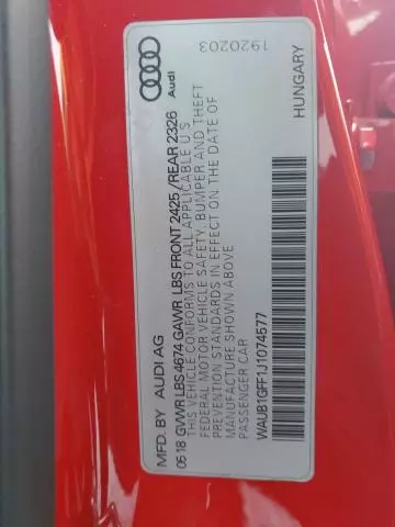 2018 Audi S3 Premium Plus