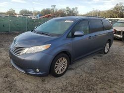 Salvage cars for sale at Riverview, FL auction: 2013 Toyota Sienna XLE