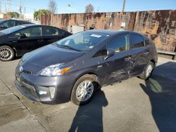 Salvage cars for sale at Wilmington, CA auction: 2015 Toyota Prius PLUG-IN