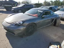 Salvage cars for sale at San Martin, CA auction: 2019 Porsche Cayman Base