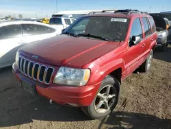 Jeep Grand Cherokee Limited Vehiculos salvage en venta: 2001 Jeep Grand Cherokee Limited