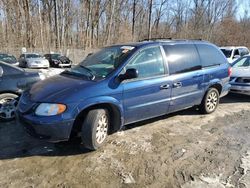 Chrysler Town & Country ex salvage cars for sale: 2002 Chrysler Town & Country EX