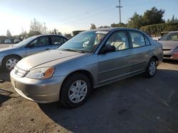 Salvage cars for sale at San Martin, CA auction: 2003 Honda Civic LX