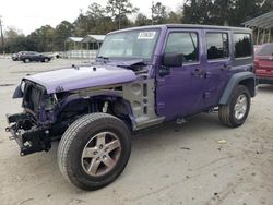 Salvage cars for sale at Savannah, GA auction: 2017 Jeep Wrangler Unlimited Sport