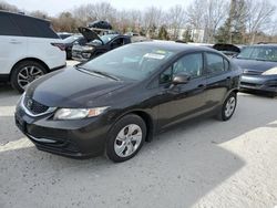 Salvage cars for sale at North Billerica, MA auction: 2013 Honda Civic LX