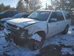 Salvage cars for sale at Denver, CO auction: 2016 Ford Expedition EL Platinum