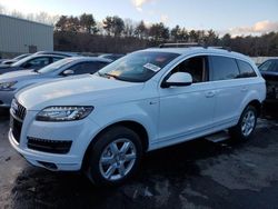 Salvage cars for sale at Exeter, RI auction: 2015 Audi Q7 Premium Plus