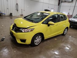 Salvage cars for sale at Franklin, WI auction: 2016 Honda FIT LX