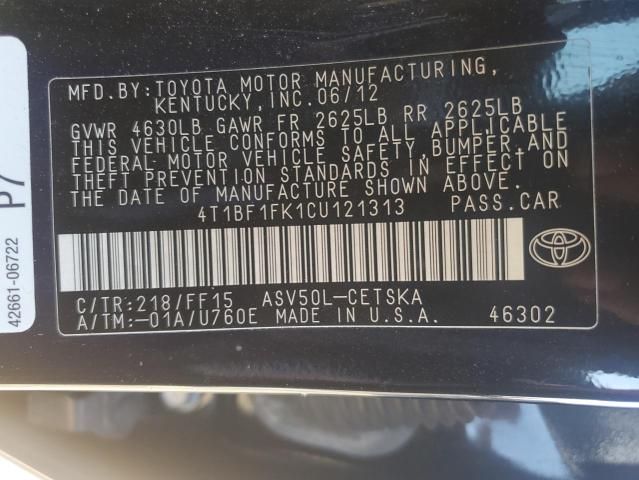 2012 Toyota Camry Base