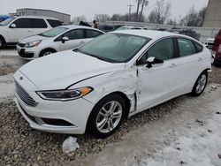 Salvage cars for sale from Copart Wayland, MI: 2018 Ford Fusion SE