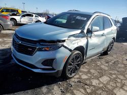 Salvage cars for sale at Indianapolis, IN auction: 2022 Chevrolet Equinox RS