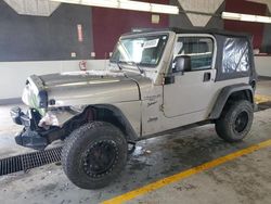 Salvage cars for sale at Dyer, IN auction: 2000 Jeep Wrangler / TJ Sport