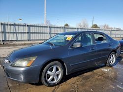 Salvage cars for sale from Copart Littleton, CO: 2004 Honda Accord EX