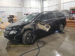 Vehiculos salvage en venta de Copart Wayland, MI: 2016 Honda Odyssey Touring