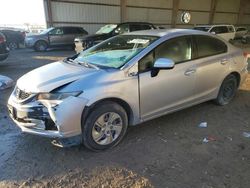 Salvage cars for sale at Houston, TX auction: 2014 Honda Civic LX