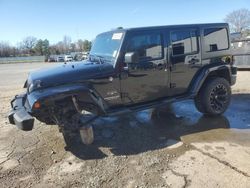 Salvage cars for sale at Shreveport, LA auction: 2017 Jeep Wrangler Unlimited Sahara