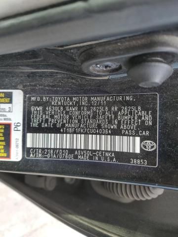 2012 Toyota Camry Base