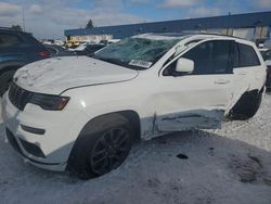 Salvage cars for sale at Woodhaven, MI auction: 2018 Jeep Grand Cherokee Overland