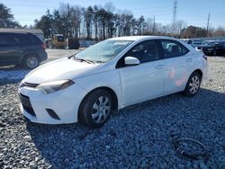 2015 Toyota Corolla L en venta en Mebane, NC