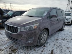 KIA Sedona lx Vehiculos salvage en venta: 2015 KIA Sedona LX