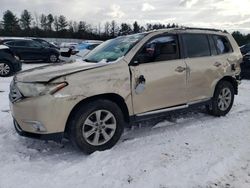 Salvage cars for sale at Finksburg, MD auction: 2012 Toyota Highlander Base