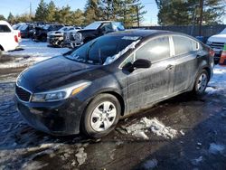 Salvage cars for sale at Denver, CO auction: 2018 KIA Forte LX