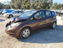 Salvage cars for sale at Ocala, FL auction: 2017 Nissan Versa Note S