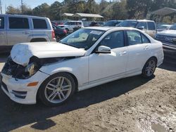 Salvage cars for sale from Copart Savannah, GA: 2013 Mercedes-Benz C 300 4matic