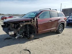 Salvage cars for sale at Fredericksburg, VA auction: 2017 Toyota Highlander SE