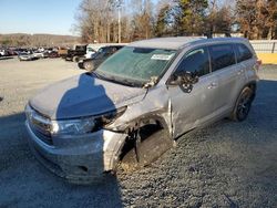 Salvage cars for sale from Copart Concord, NC: 2016 Toyota Highlander XLE