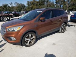 Salvage cars for sale at Ocala, FL auction: 2017 Ford Escape SE