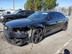 Salvage cars for sale at Rancho Cucamonga, CA auction: 2016 Audi A8 L Quattro