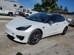 Salvage cars for sale at Opa Locka, FL auction: 2023 Tesla Model 3