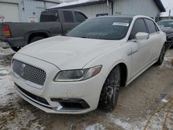 Lincoln Continental salvage cars for sale: 2017 Lincoln Continental Reserve