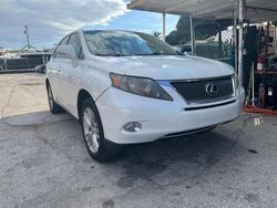 Salvage cars for sale at Miami, FL auction: 2010 Lexus RX 450H