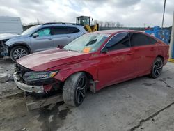 Salvage cars for sale from Copart Duryea, PA: 2021 Honda Accord Sport