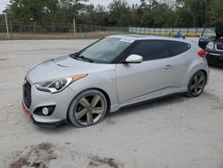 Salvage cars for sale at Fort Pierce, FL auction: 2013 Hyundai Veloster Turbo