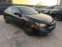 Honda salvage cars for sale: 2020 Honda Civic Sport