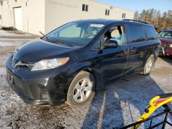 Salvage cars for sale from Copart Cookstown, ON: 2020 Toyota Sienna LE