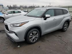 Salvage cars for sale at Pennsburg, PA auction: 2020 Toyota Highlander Hybrid XLE