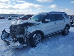 Salvage cars for sale at Kansas City, KS auction: 2017 Ford Explorer Limited