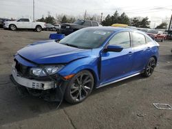 Honda salvage cars for sale: 2018 Honda Civic Sport