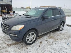 Salvage cars for sale at Bismarck, ND auction: 2014 Mercedes-Benz ML 350 4matic