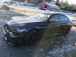 Salvage cars for sale at Mendon, MA auction: 2018 BMW M550XI