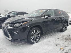 Salvage cars for sale at Woodhaven, MI auction: 2018 Lexus RX 450H L Base