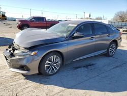 Salvage cars for sale at Oklahoma City, OK auction: 2021 Honda Accord Hybrid EXL