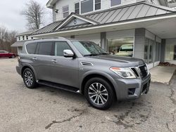 Salvage cars for sale at North Billerica, MA auction: 2020 Nissan Armada SV