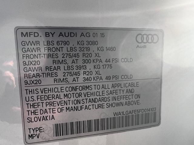 2015 Audi Q7 Premium Plus