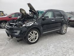 Salvage cars for sale from Copart Wayland, MI: 2017 Ford Explorer XLT