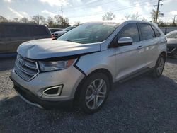 Salvage cars for sale at Riverview, FL auction: 2018 Ford Edge Titanium